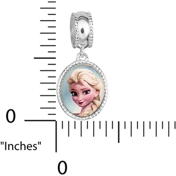 Disney Frozen Sterling Silver 2 Sided Dangle Charm - Picture 4 of 9
